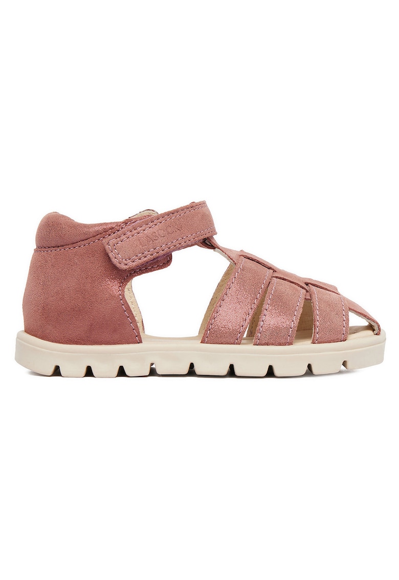 Sandale copii - roz - piele naturala - sistem inchidere Velcro