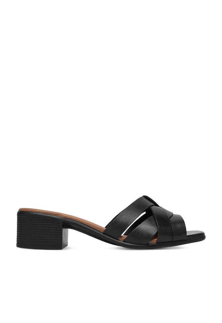 Papuci dama - interior piele ecologica - Negru