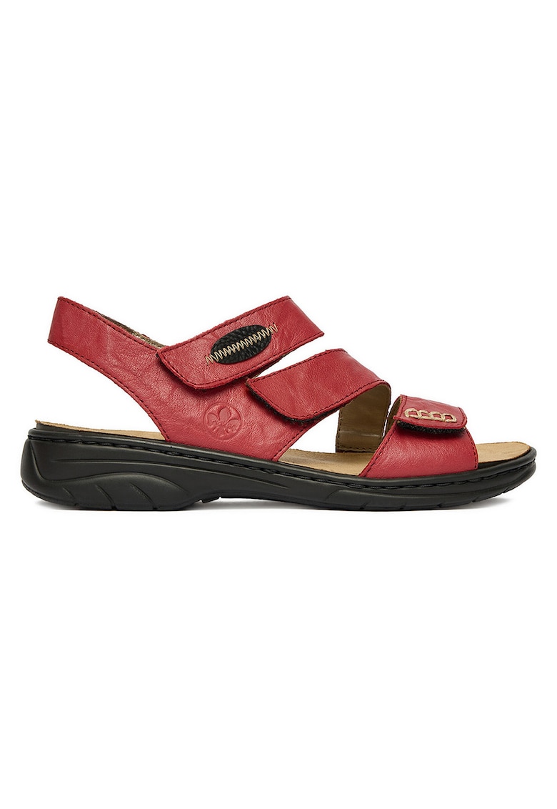 Sandale dama velcro - Rosu