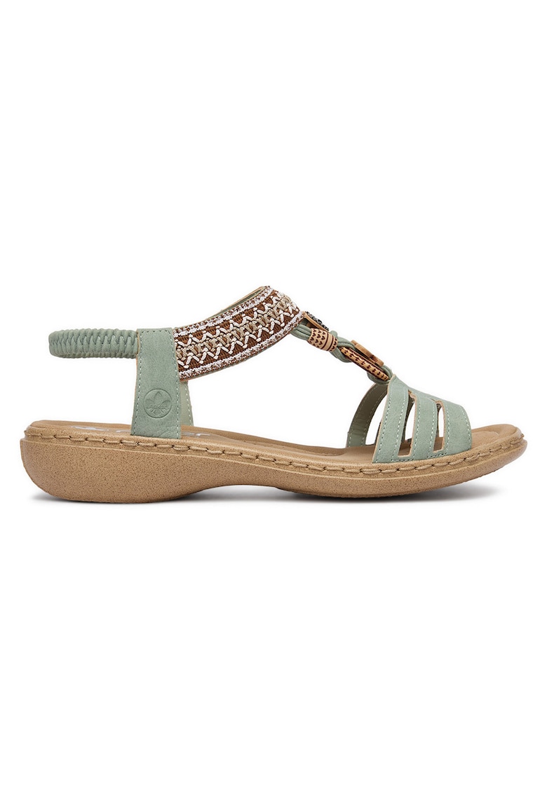 Sandale dama elegante - confortabile - verde - piele ecologica