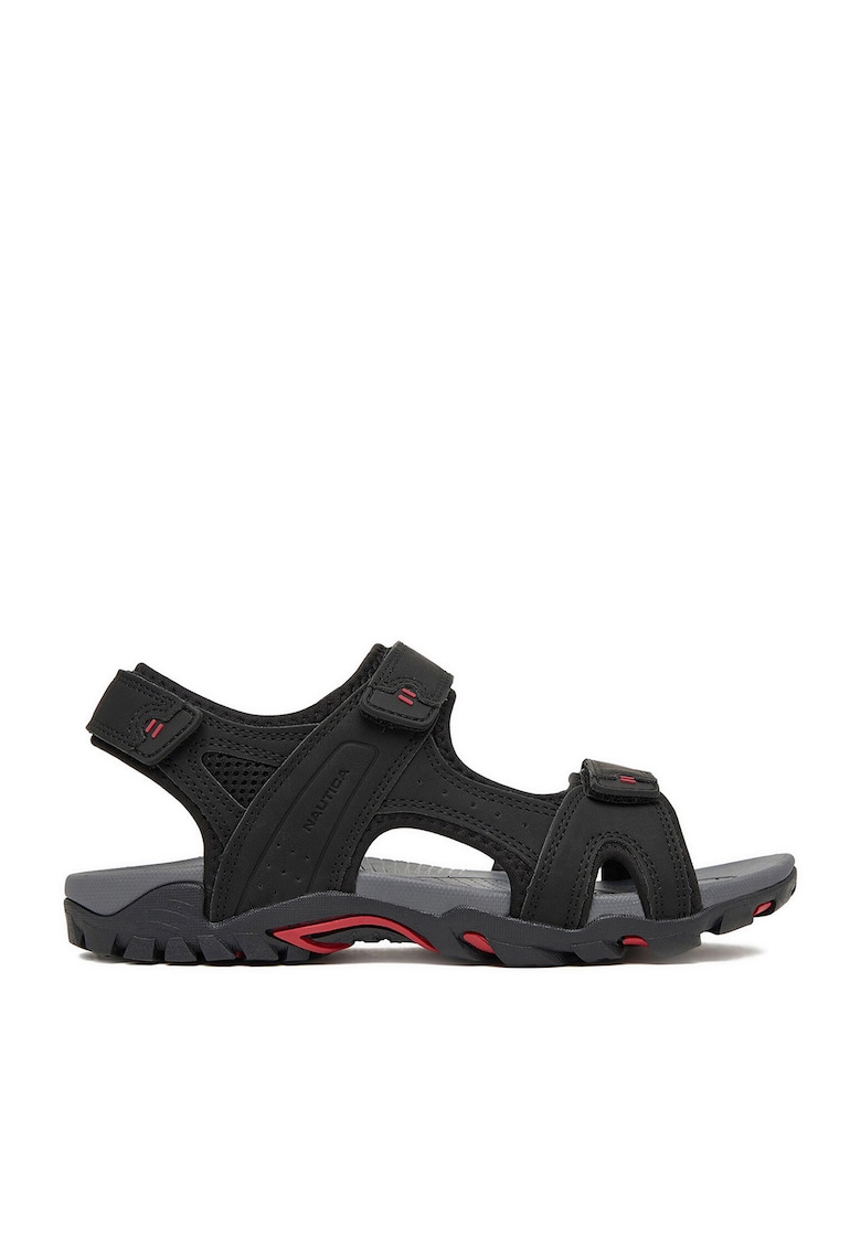 Sandale barbatesti - negru - textil - sistem inchidere Velcro -