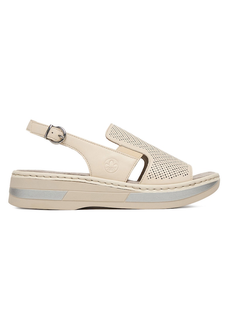 Sandale dama - V5951-60 - crem - piele naturala - catarama