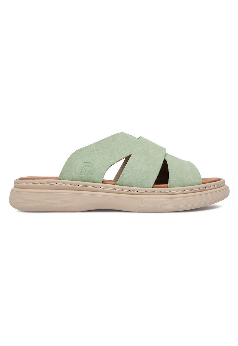 Papuci verde - piele ecologica -