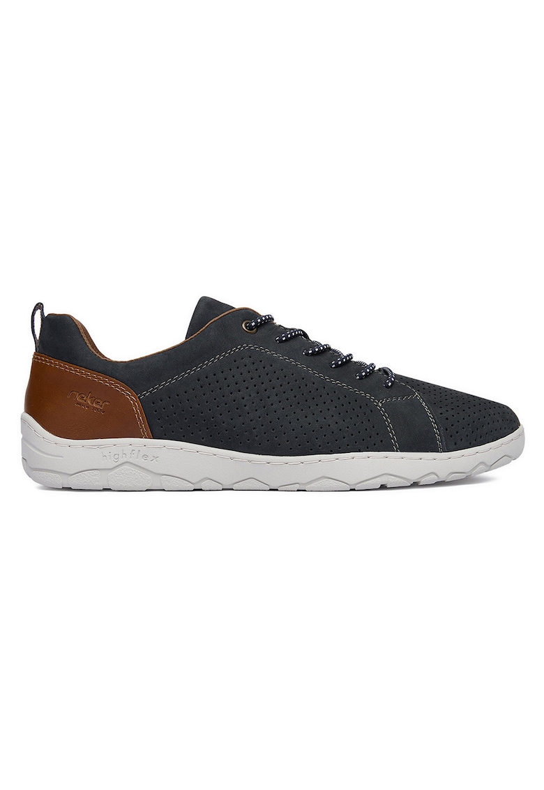 Pantofi barbati - bleumarin - piele naturala - interior textil -