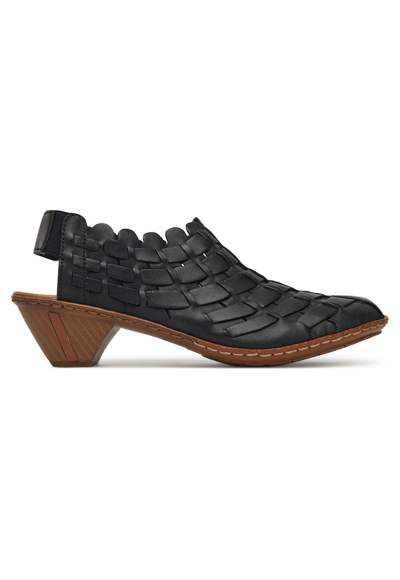 Pantofi dama - model 46778-01 - piele naturala - negru -
