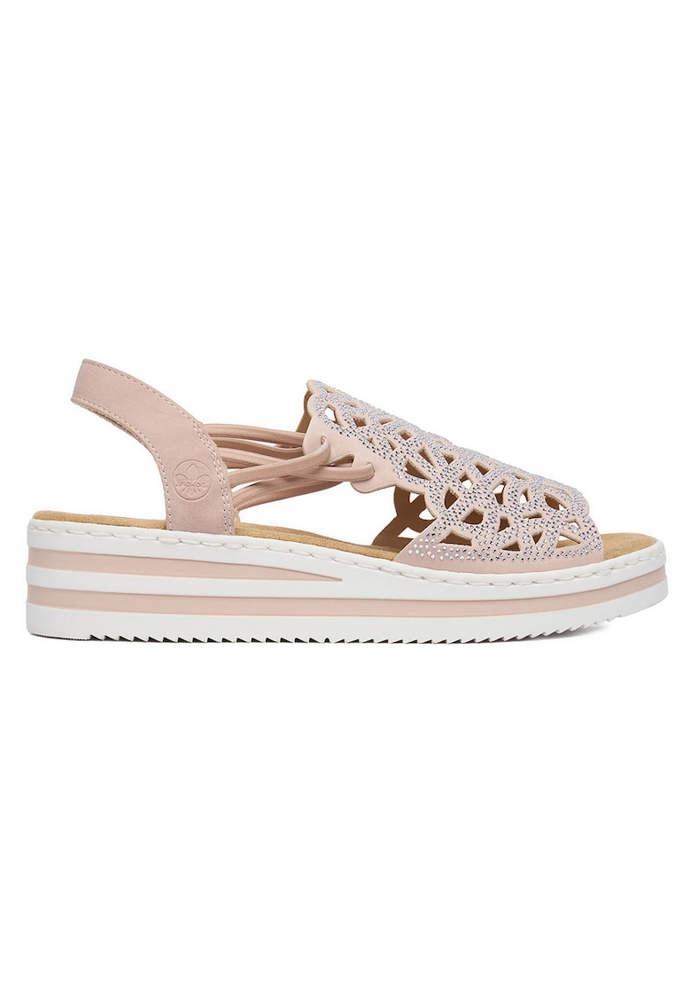Sandale dama platforma - roz - Roz