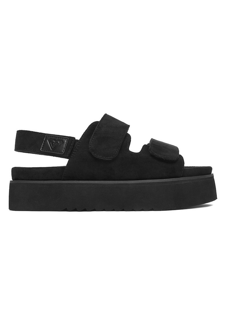 Sandale dama negru - textil - Negru