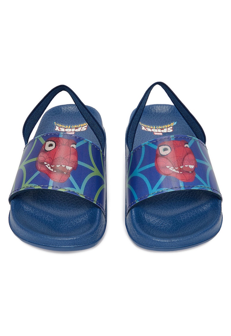 Papuci copii bleumarin - material sintetic - design lejer -