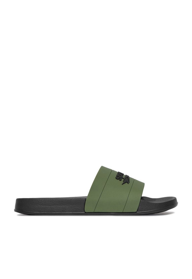 Papuci barbati kaki - material sintetic - design sportiv