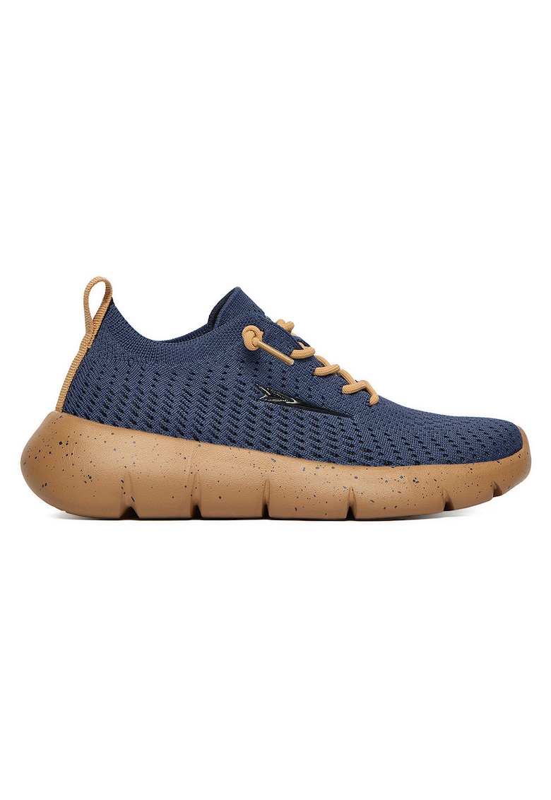 Pantofi sport copii - maro/bleumarin - casual - material textil