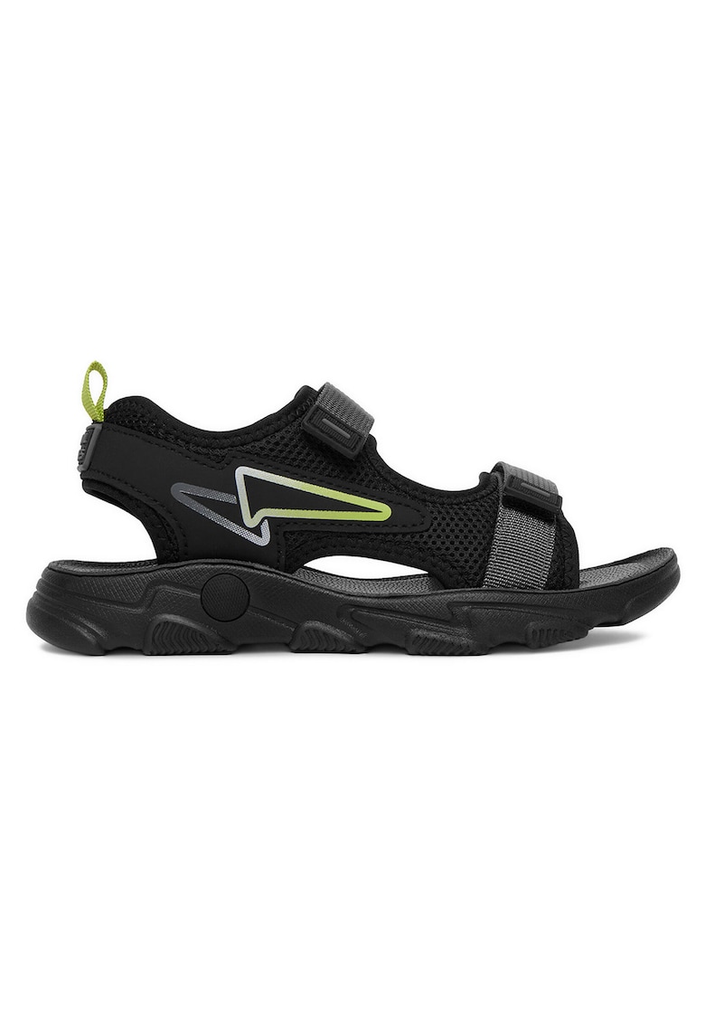 Sandale textil Velcro - Negru