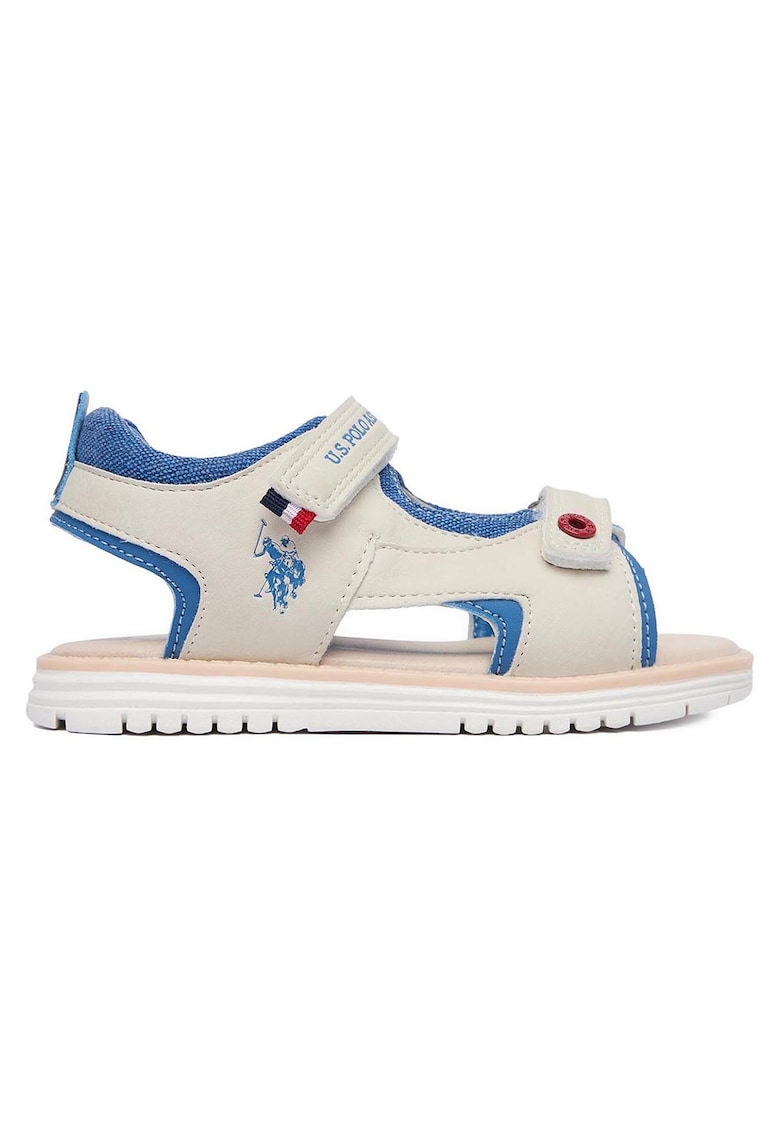 Sandale baieti - gri - sintetic - sistem inchidere Velcro