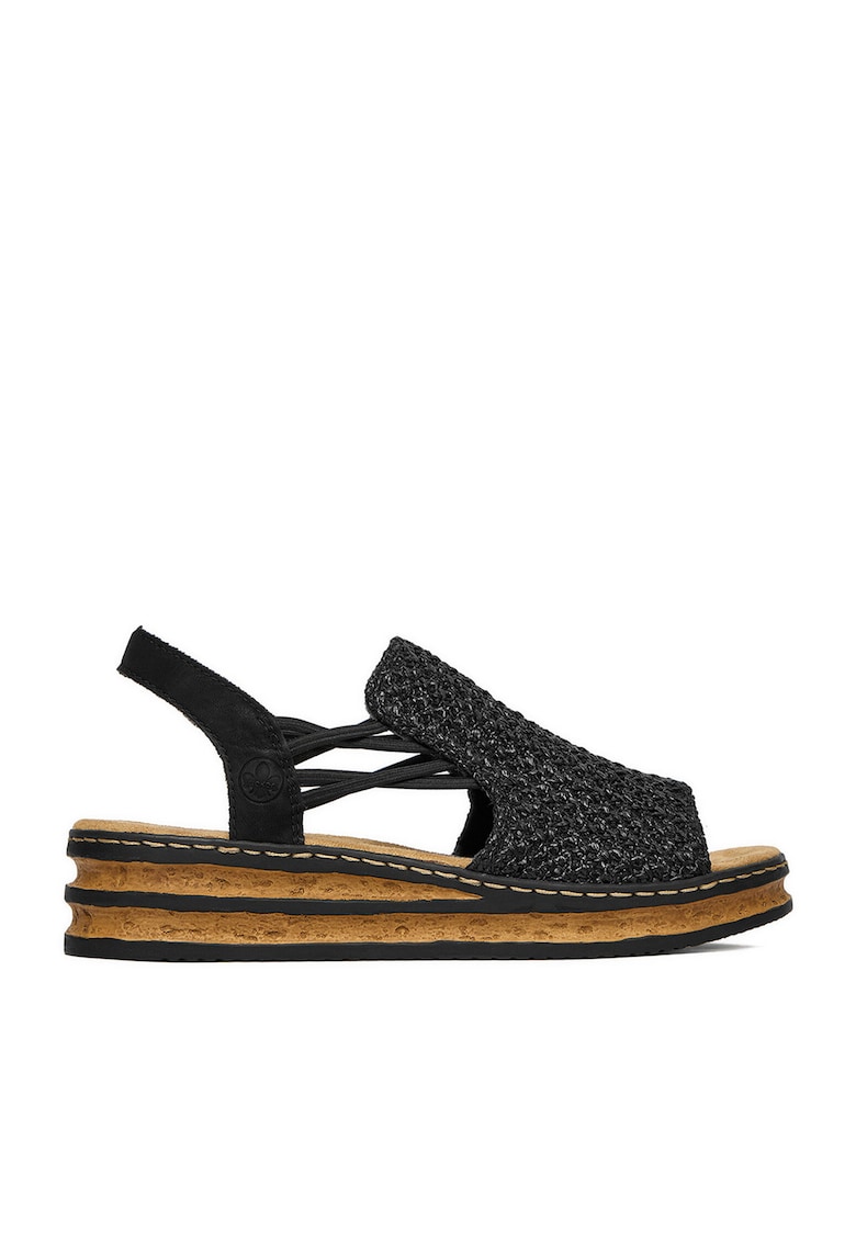 Sandale dama - 62941-00 - negru - piele ecologica -