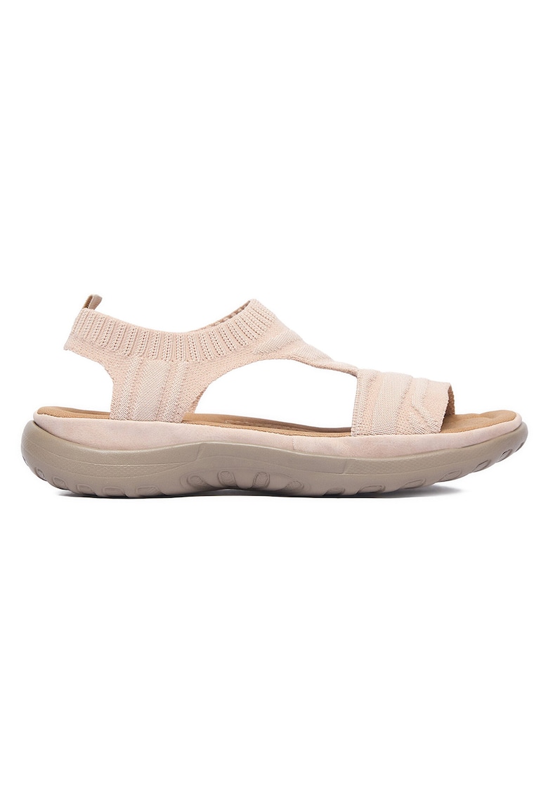 Sandale dama roz - material textil - tehnologie Antistress