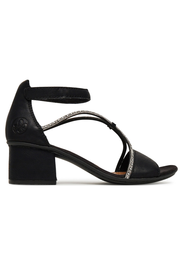 Sandale dama elegante - cu toc mediu - Negru