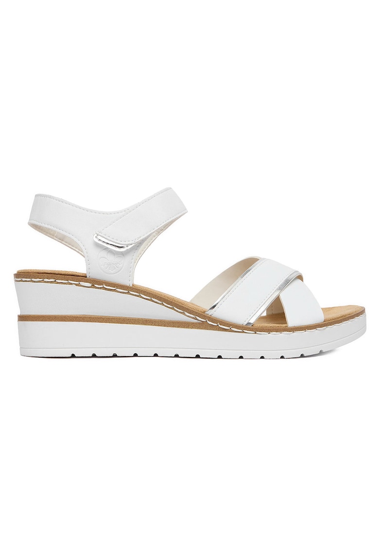 Sandale dama - piele ecologica - alb - Alb