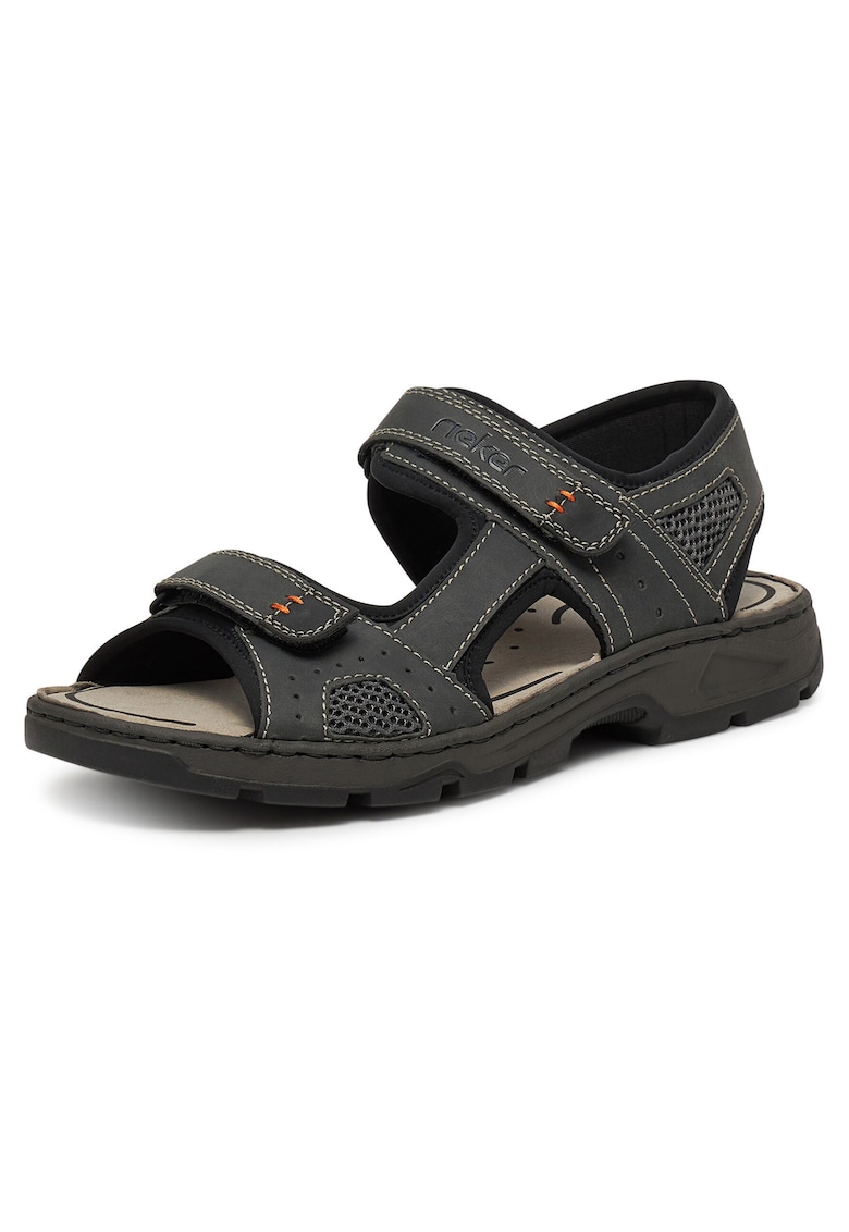 Sandale barbatesti gri - sintetic/textil - sistem inchidere Velcro
