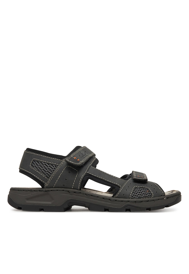Sandale barbatesti gri - textil - sistem inchidere Velcro - Gri