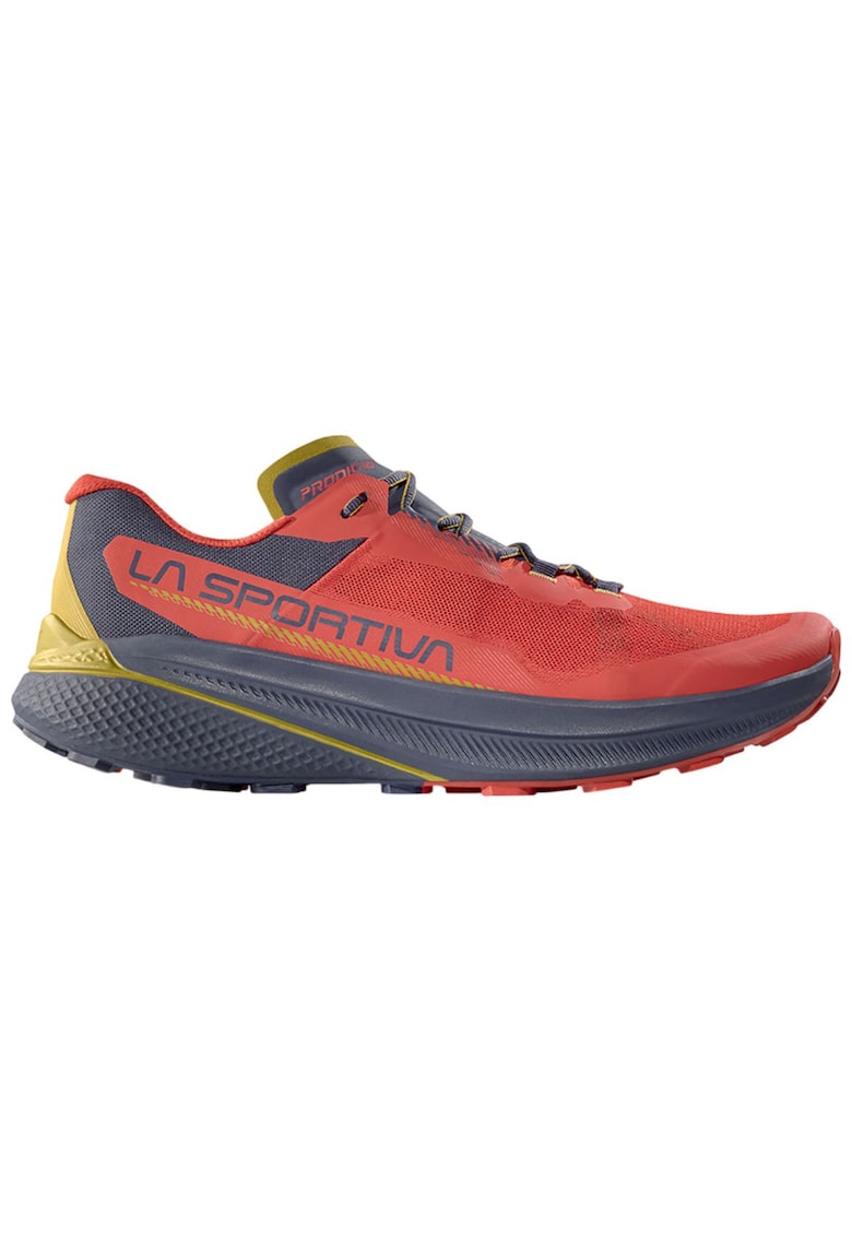 Pantofi alergare trail barbati Prodigio FW 2025 - Rosu/Bleumarin