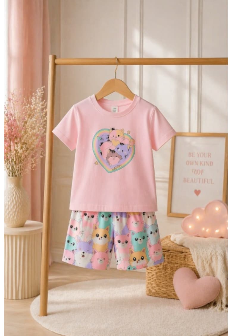 Set multicolor cu pisicute pentru copii - Multicolor