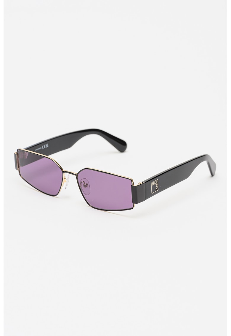 Ochelari de soare dreptunghiulari - Auriu/Negru