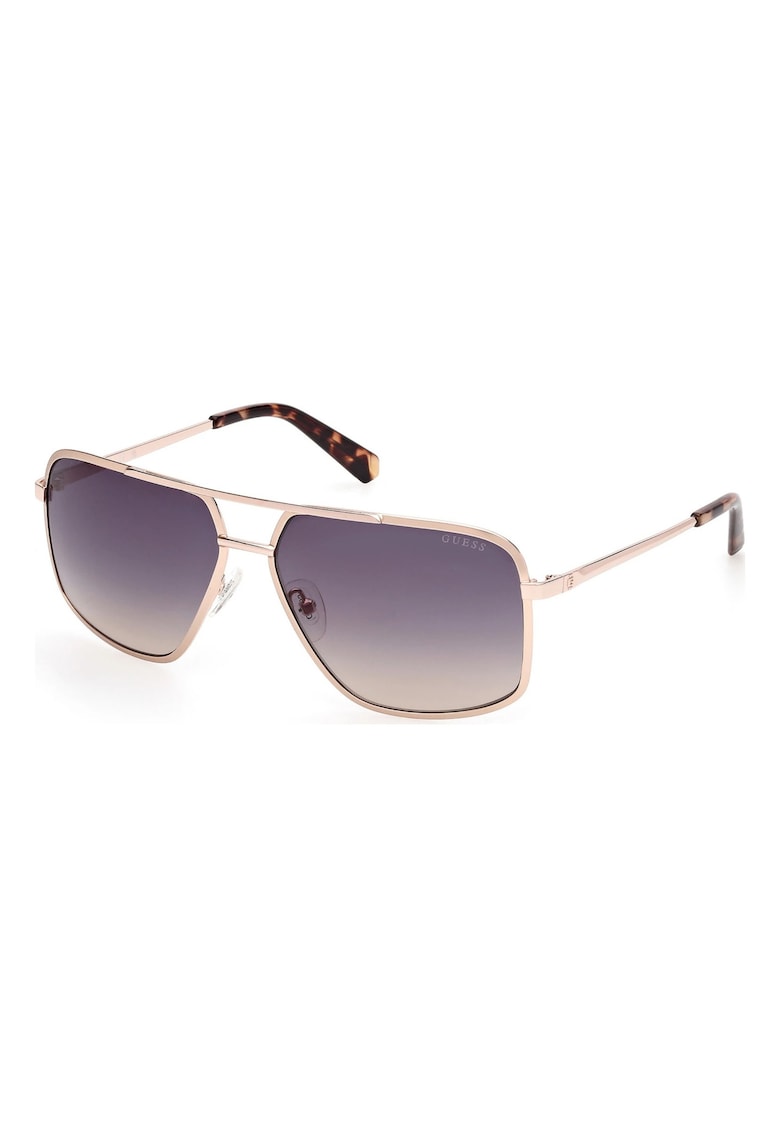 Ochelari de soare bărbați model GS00167 - aviator - lentile degrade - auriu - 60x14x140mm