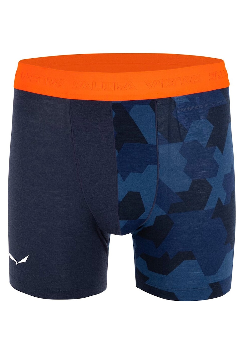 Boxeri barbati Cristallo Warm Alpine Merino Responsive - Roz/Bleumarin