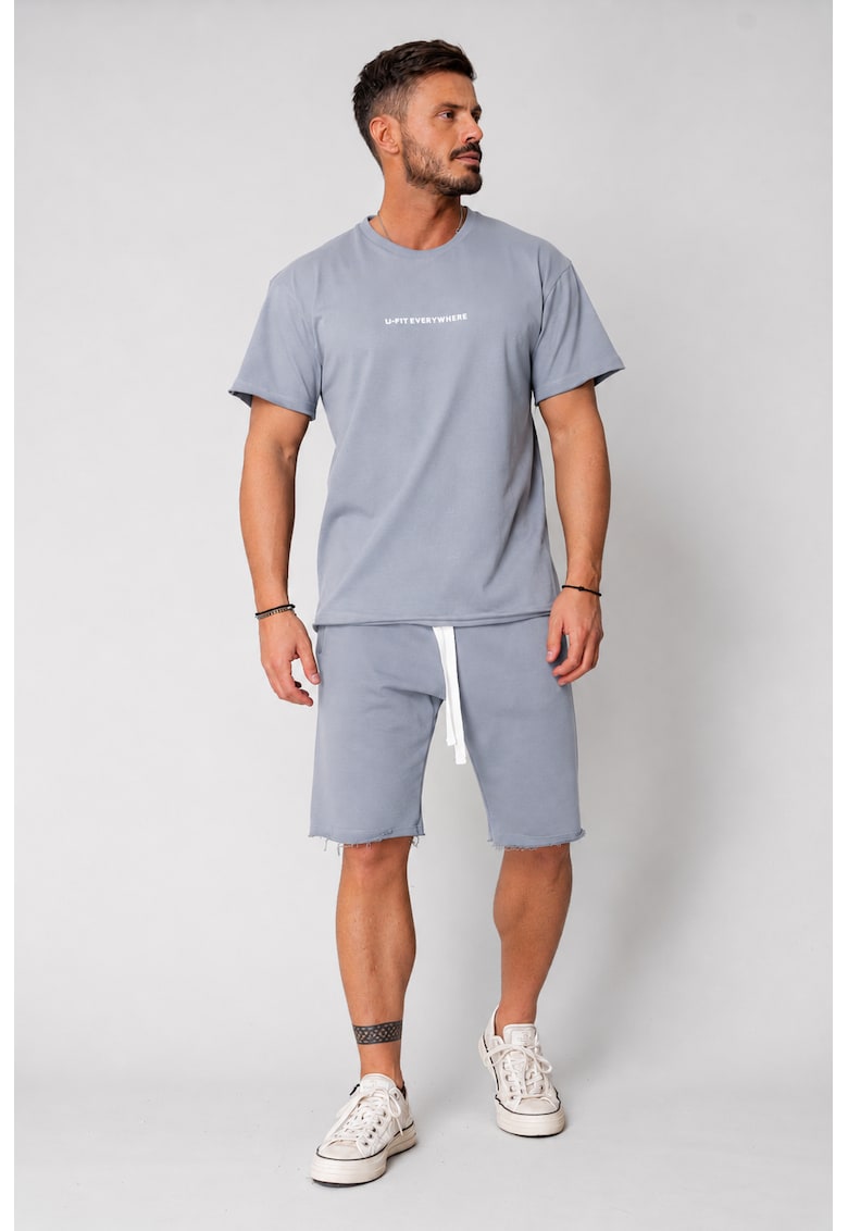 Set Axis tricou si pantalon scurt Storm Grey 21732 - Gri