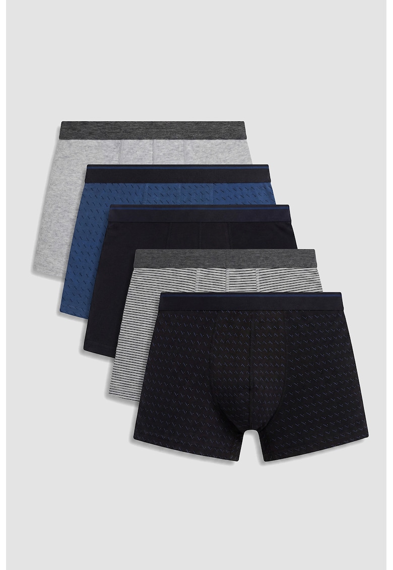Set de boxeri din amestec de bumbac - 5 perechi - Multicolor