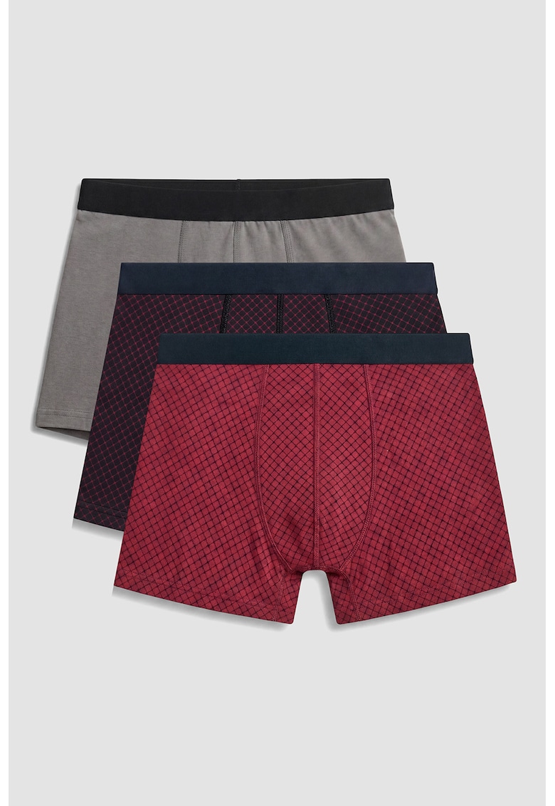 Set de boxeri cu imprimeu - 3 piese - Multicolor