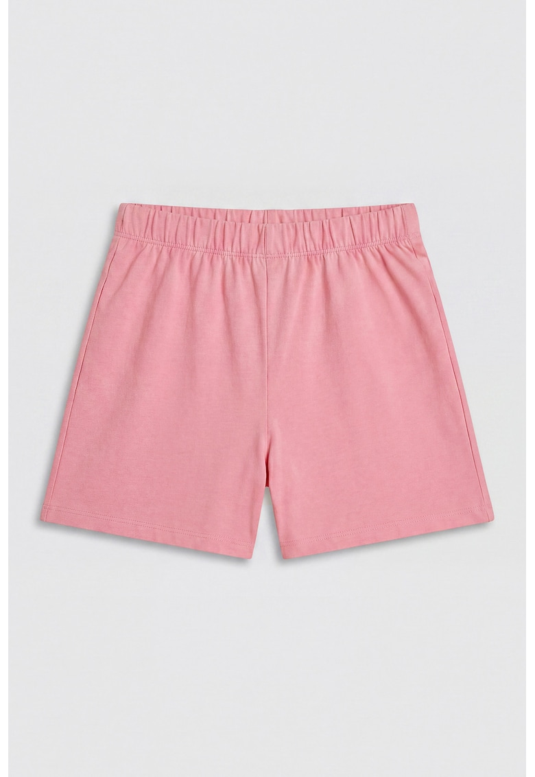 Pantaloni scurti de pijama din bumbac - Roz prafuit