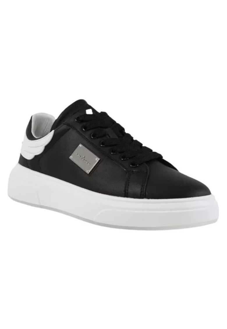 Pantofi sport barbati JR ONE MAN - Piele naturala - Negru