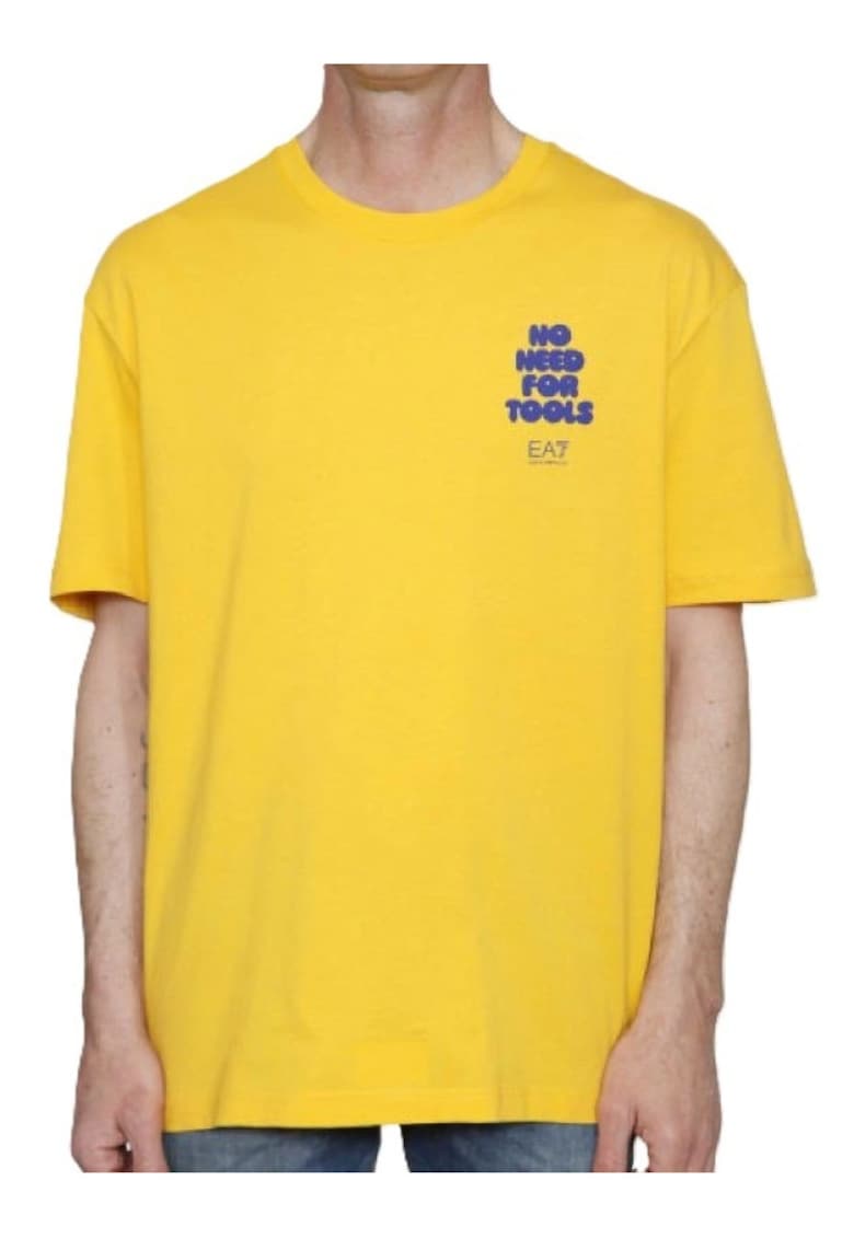 Tricou barbati TRAIN GRAPHIC SERIES M TEE SS SPORTS - Bumbac - Galben - Galben