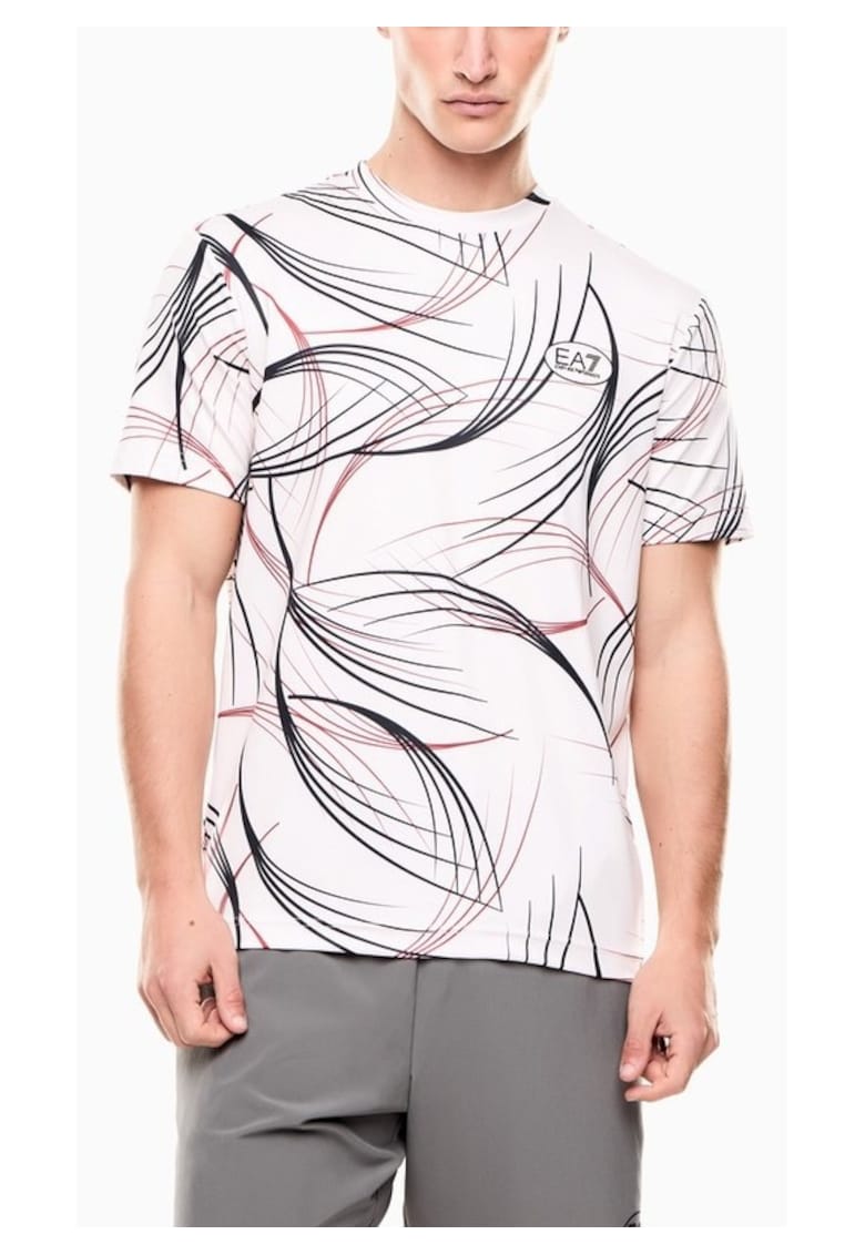 Tricou barbati TENNIS PRO M TEE GRAPHIC PL - Bumbac - Alb - Alb