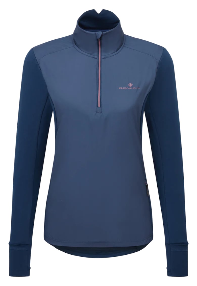 Jacheta alergare dama Tech Wind-Block 1/2 Zip FW 2025 - Albastru