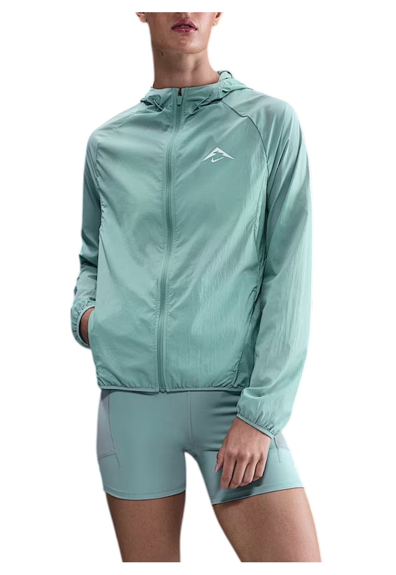 Jacheta alergare dama Trail Repel FW 2025 - Verde deschis