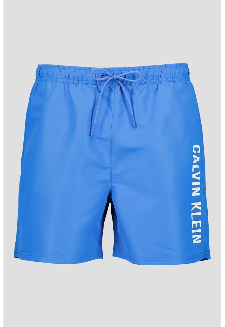 Pantaloni scurti de baie cu model logo - Albastru electric