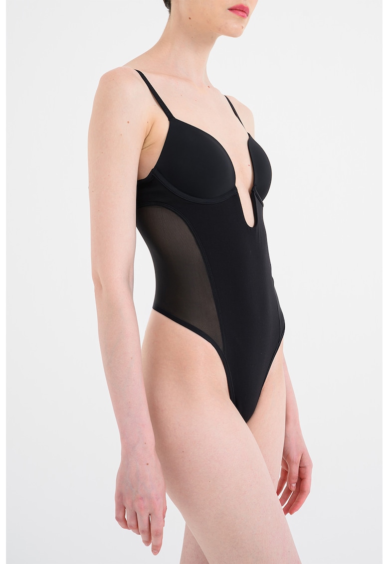 Body modelator cu segmente din plasa - Negru
