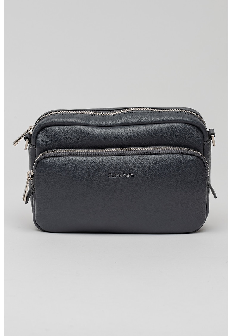 Geanta de piele ecologica Raised Camera - Bleumarin