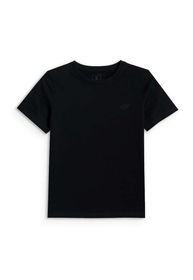 Tricou sport pentru fete - bumbac - croiala regular - negru
