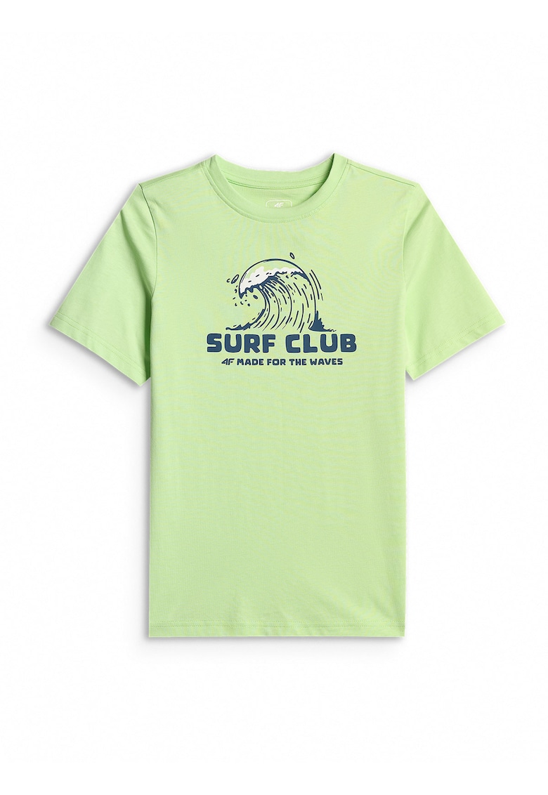 Tricou sport regular - bumbac - verde - pentru baieti