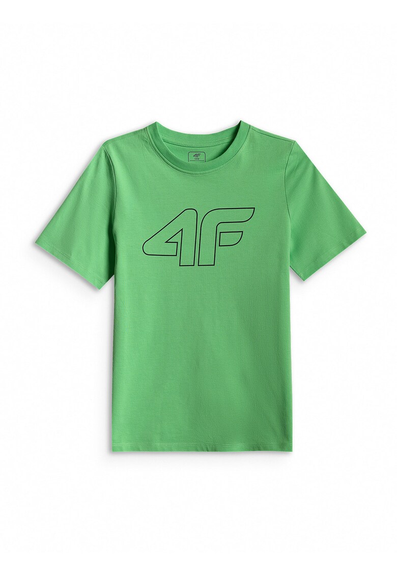 Tricou sport pentru baieti - regular - verde - 100% bumbac - croiala confortabila