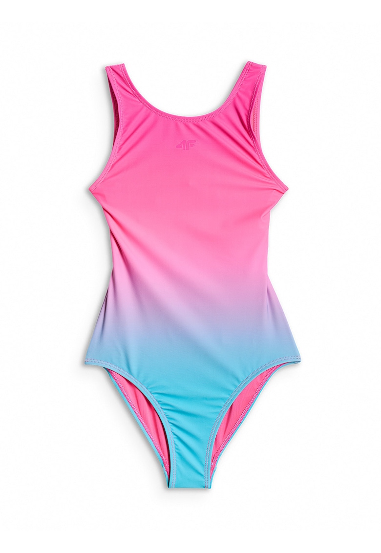 Costum de baie intreg pentru fete multicolor - uscare rapida - bretele fara reglare - poliester|elastan