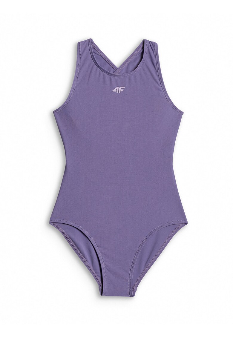 Costum de baie intreg pentru fete protectie impotriva clorului - filtru UPF 30+ - poliester|elastan - Violet
