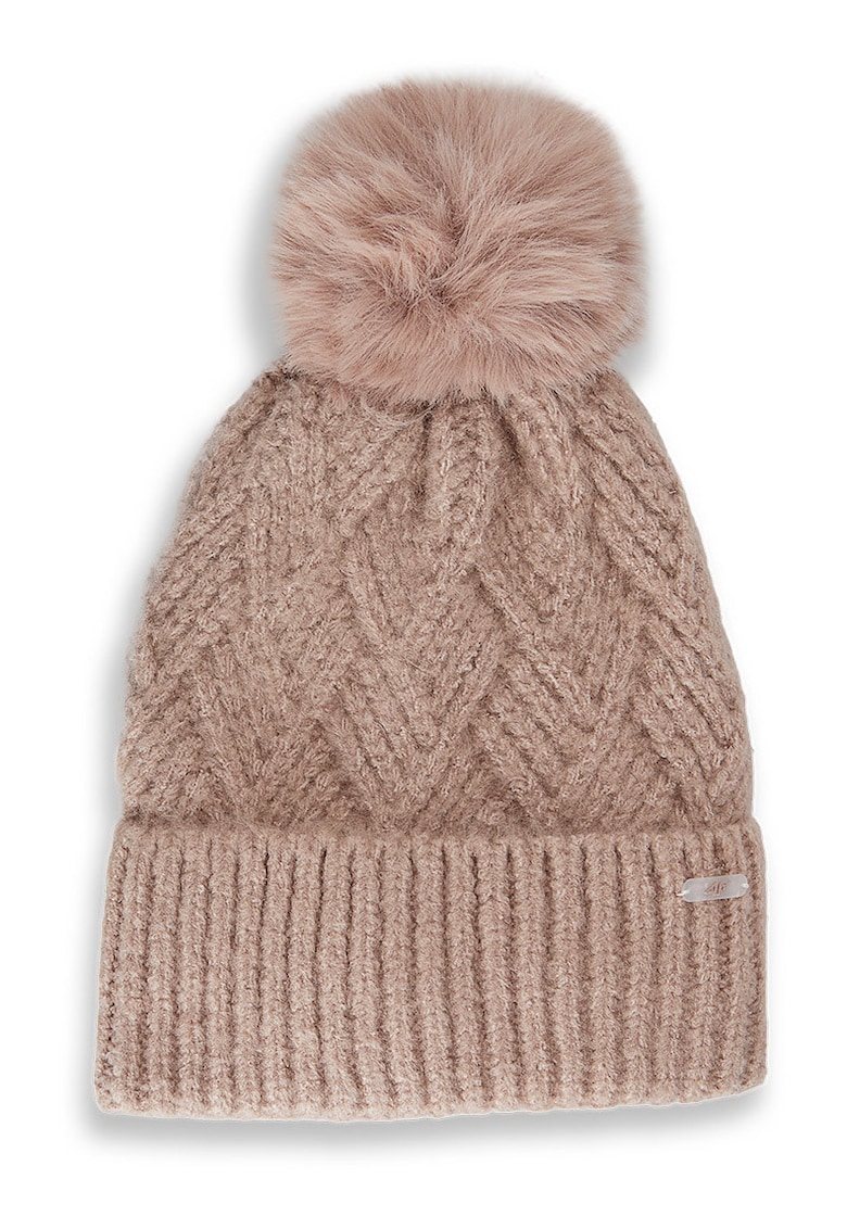 Caciula beanie calduroasa - bej - universala
