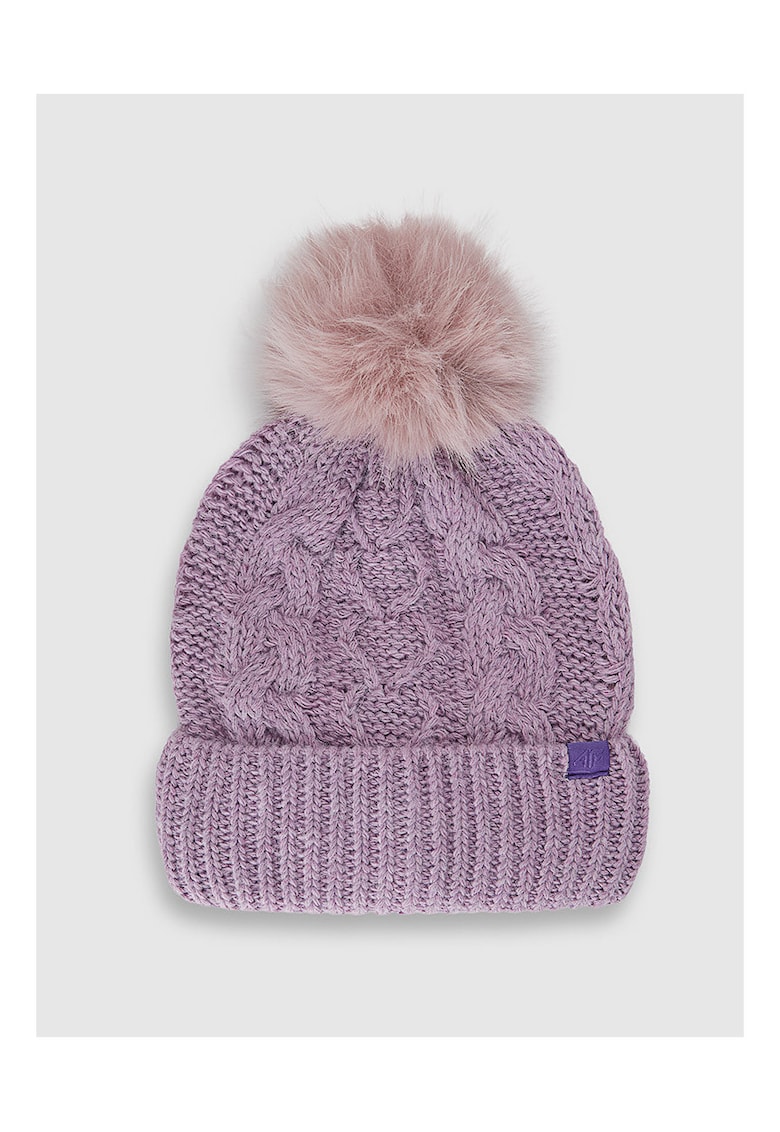 Caciula beanie fetite - polar - mov - universal