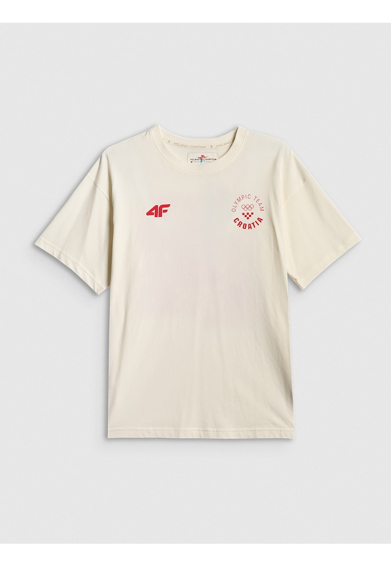 Tricou sport pentru barabati - lejer - alb - bumbac