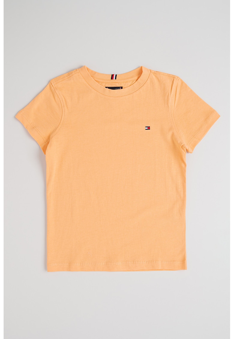 Tricou regular-fit din bumbac cu logo discret - Portocaliu mandarina