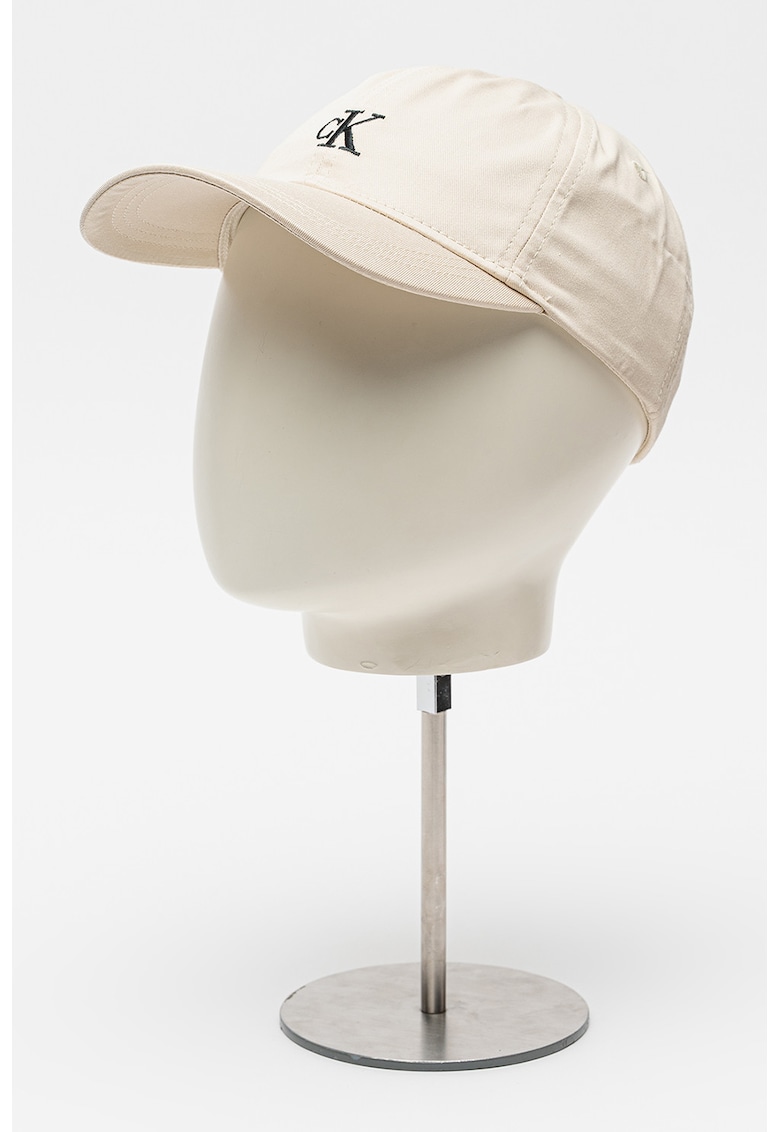 Sapca de bumbac organic cu velcro - Bej deschis