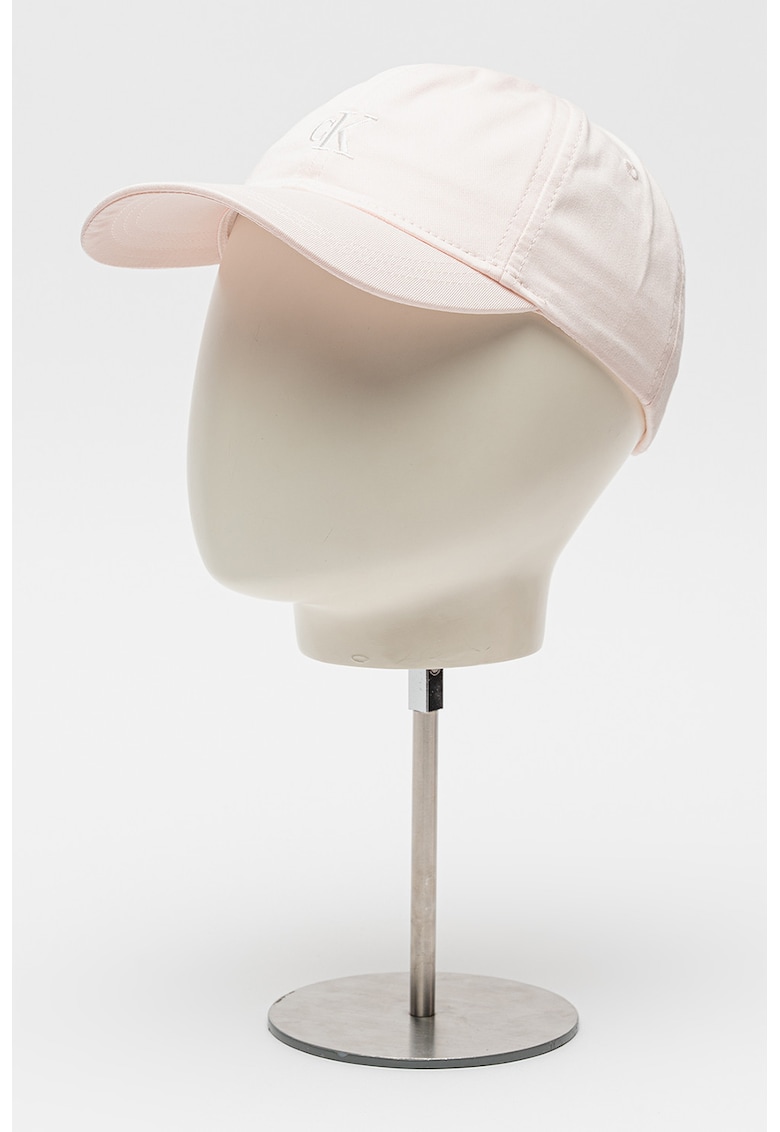 Sapca de bumbac organic cu velcro - Roz pastel